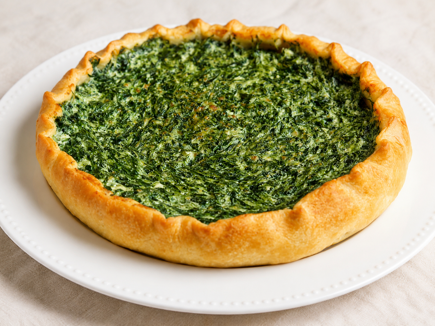 Torta salata con ricotta e spinaci