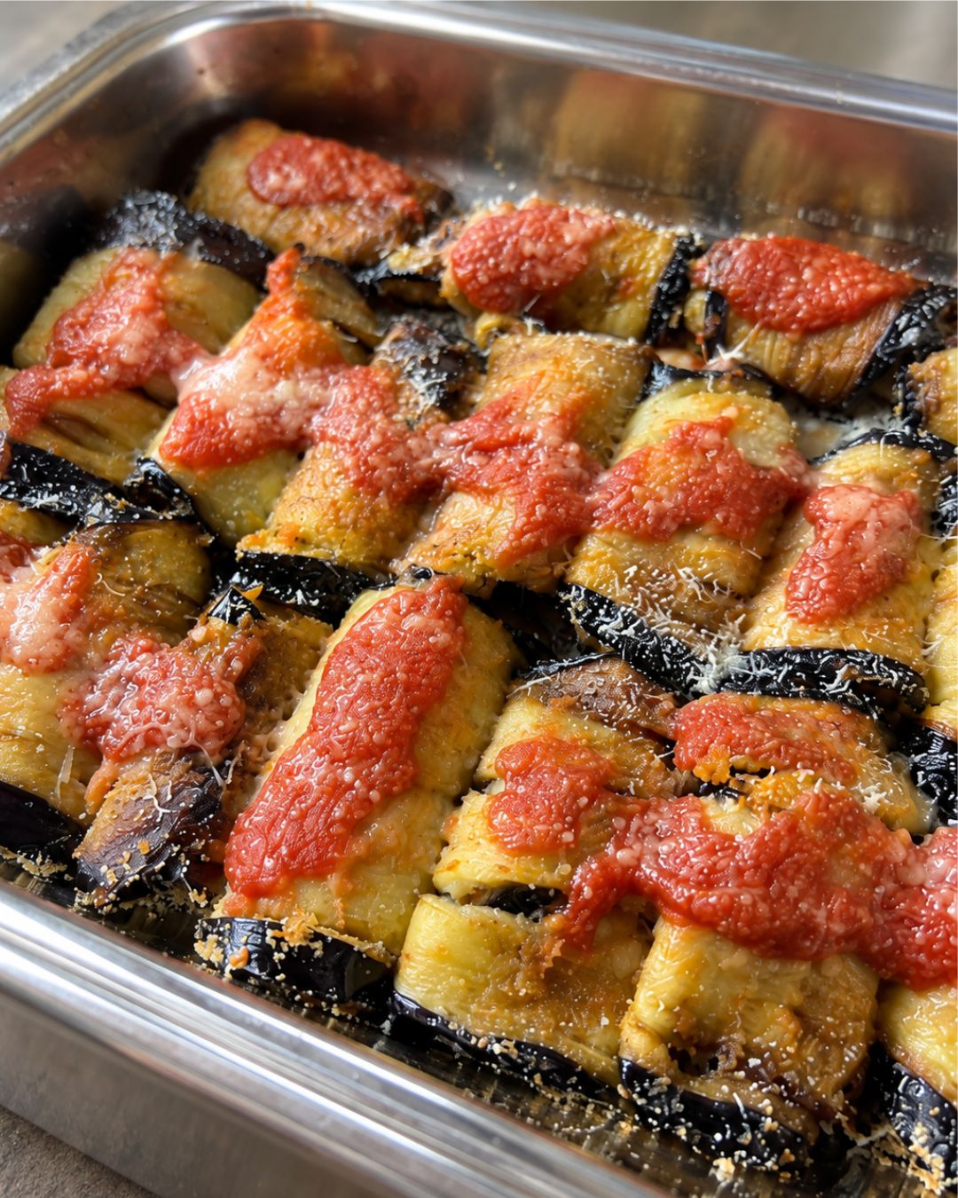 Involtini di melanzane al forno