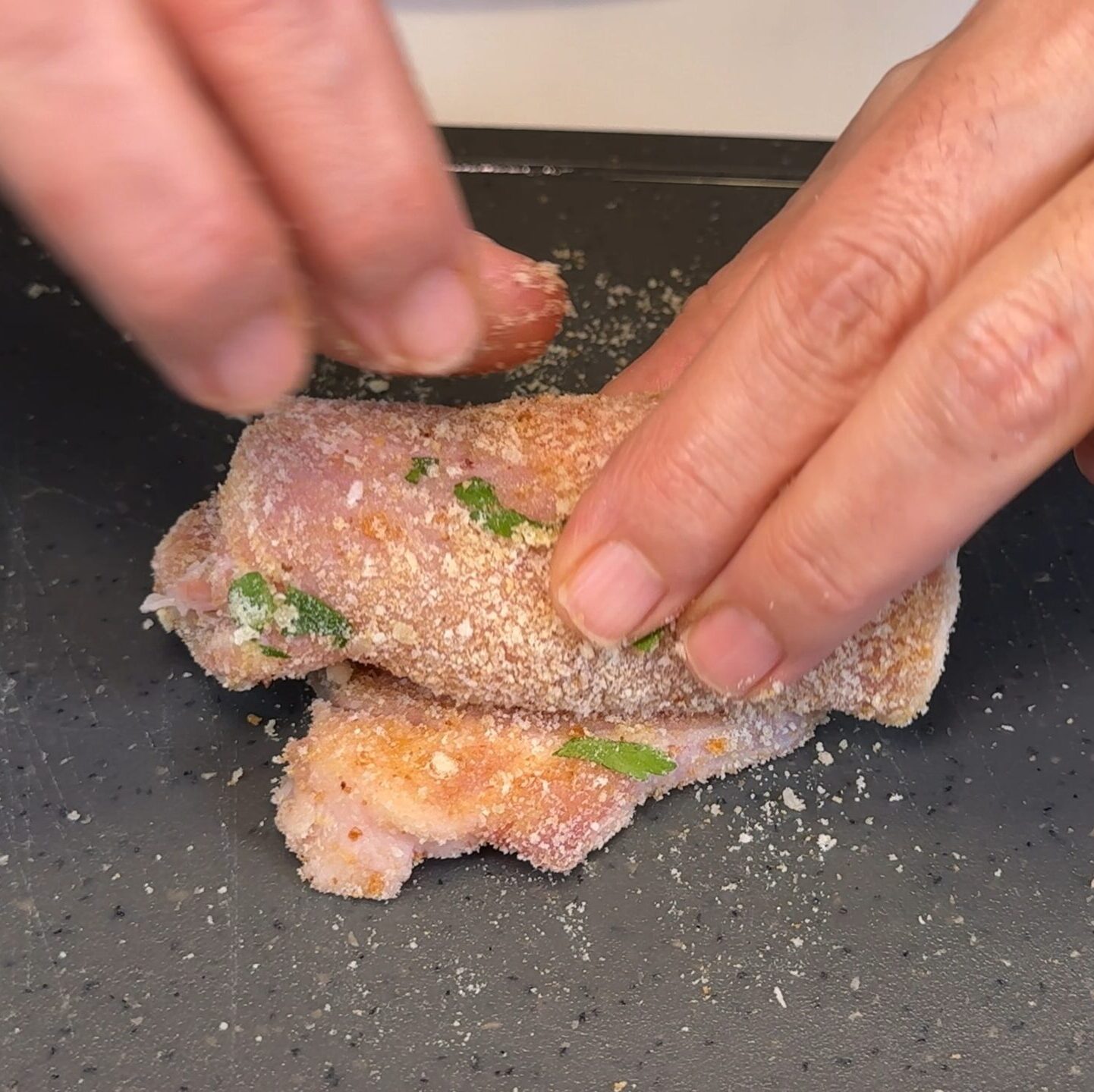 Involtini di lonza ripieni al forno