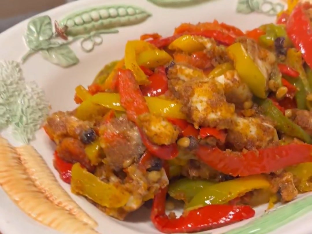 Peperoni con mollica tostata
