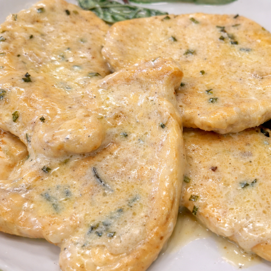 Fettine di pollo con crema di latte
