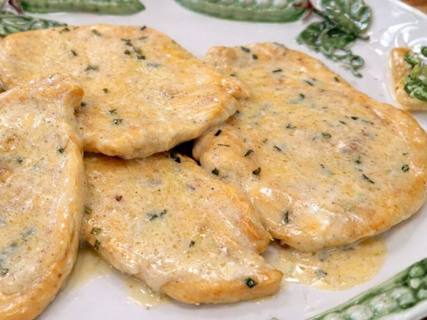 Fettine di pollo con crema di latte