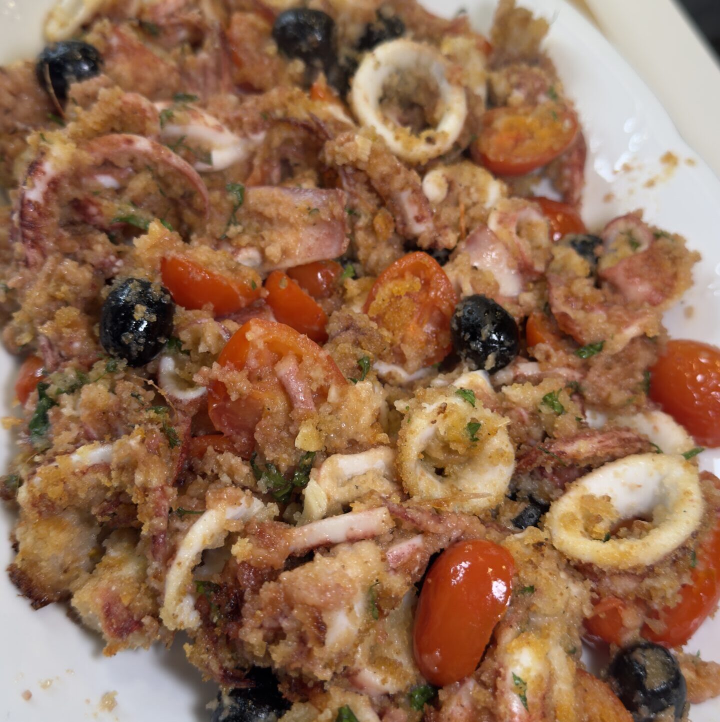 Calamari gratinati al forno