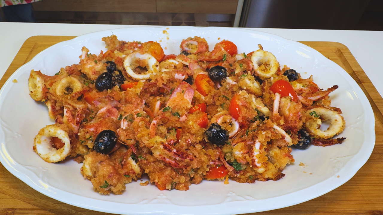 Calamari gratinati al forno