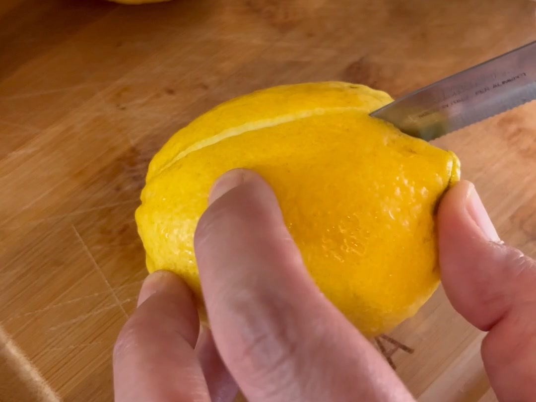 Barchette di limone con crema al limone