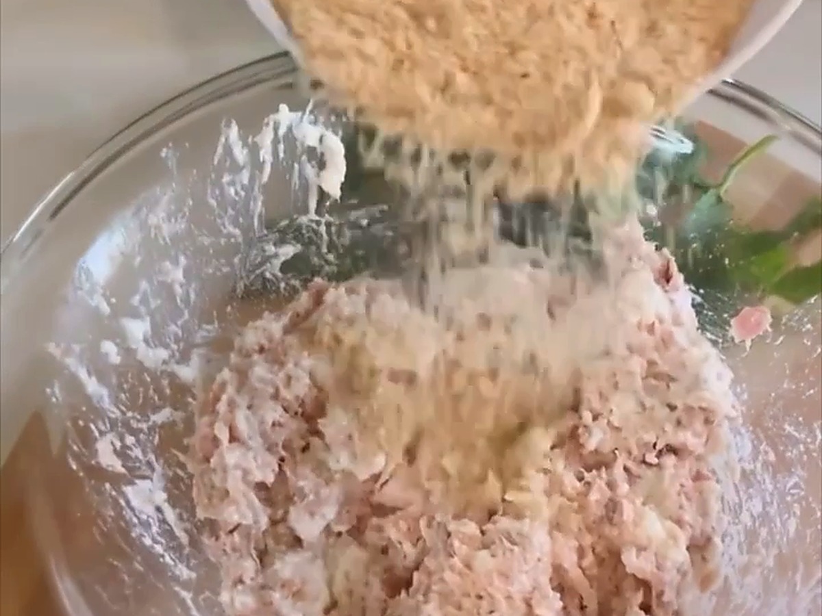 Polpette di tonno e ricotta in friggitrice ad aria