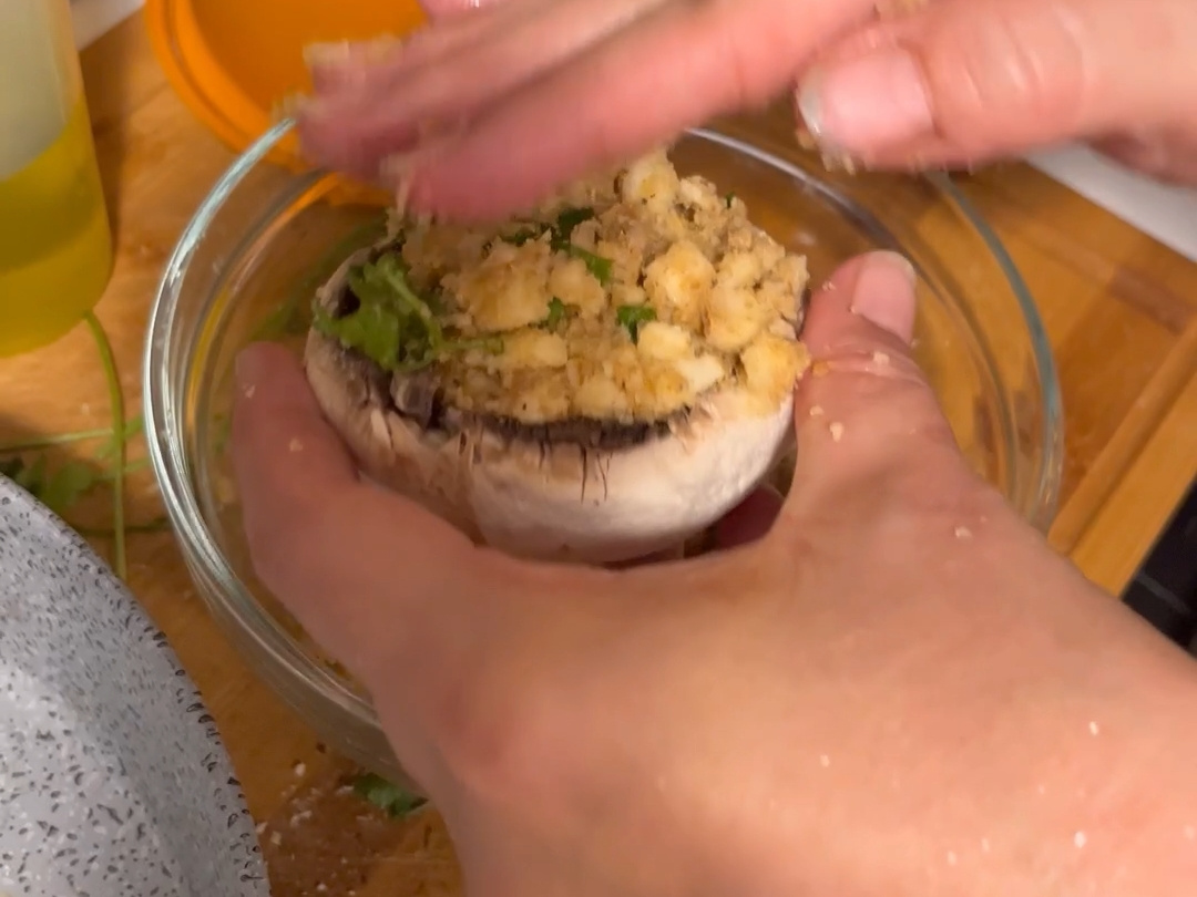Funghi gratinati al forno