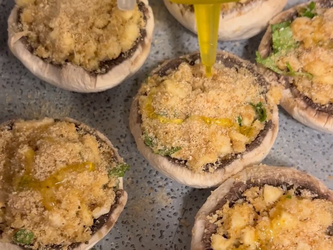 Funghi gratinati al forno