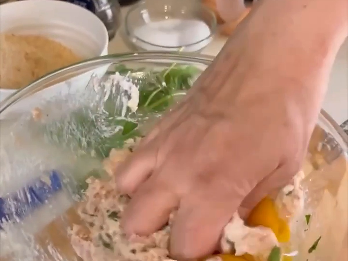 Polpette di tonno e ricotta in friggitrice ad aria