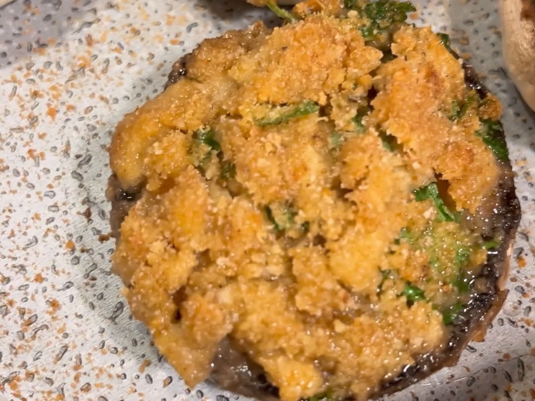 Funghi gratinati al forno