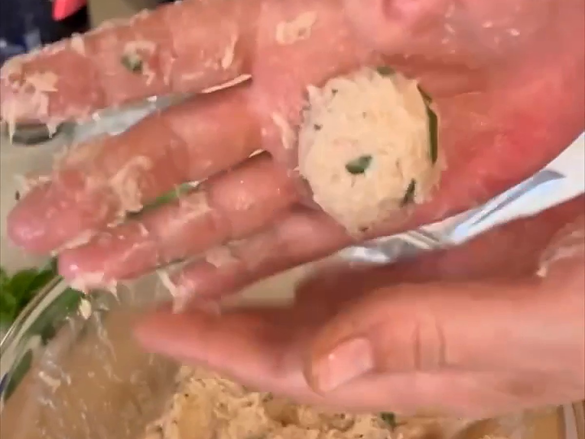 Polpette di tonno e ricotta in friggitrice ad aria