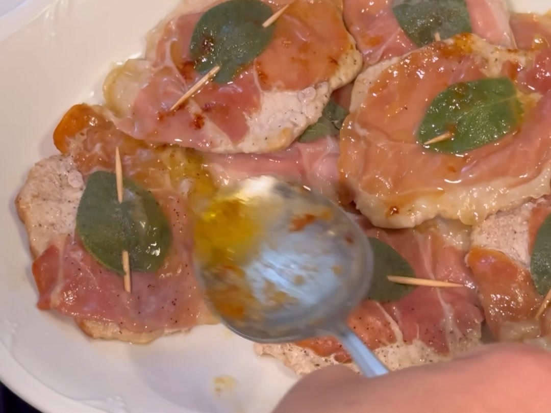 Saltimbocca alla romana con lonza di maiale