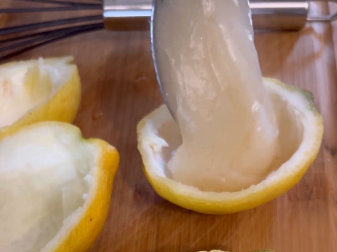 Barchette di limone con crema al limone