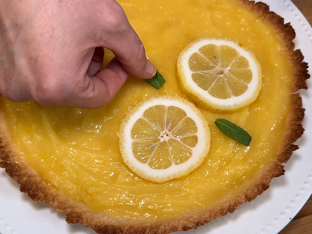 Torta al limone con crema