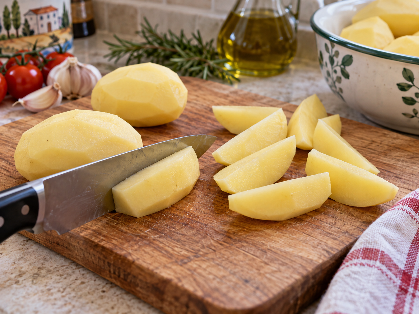 Torta di patate e uova al forno