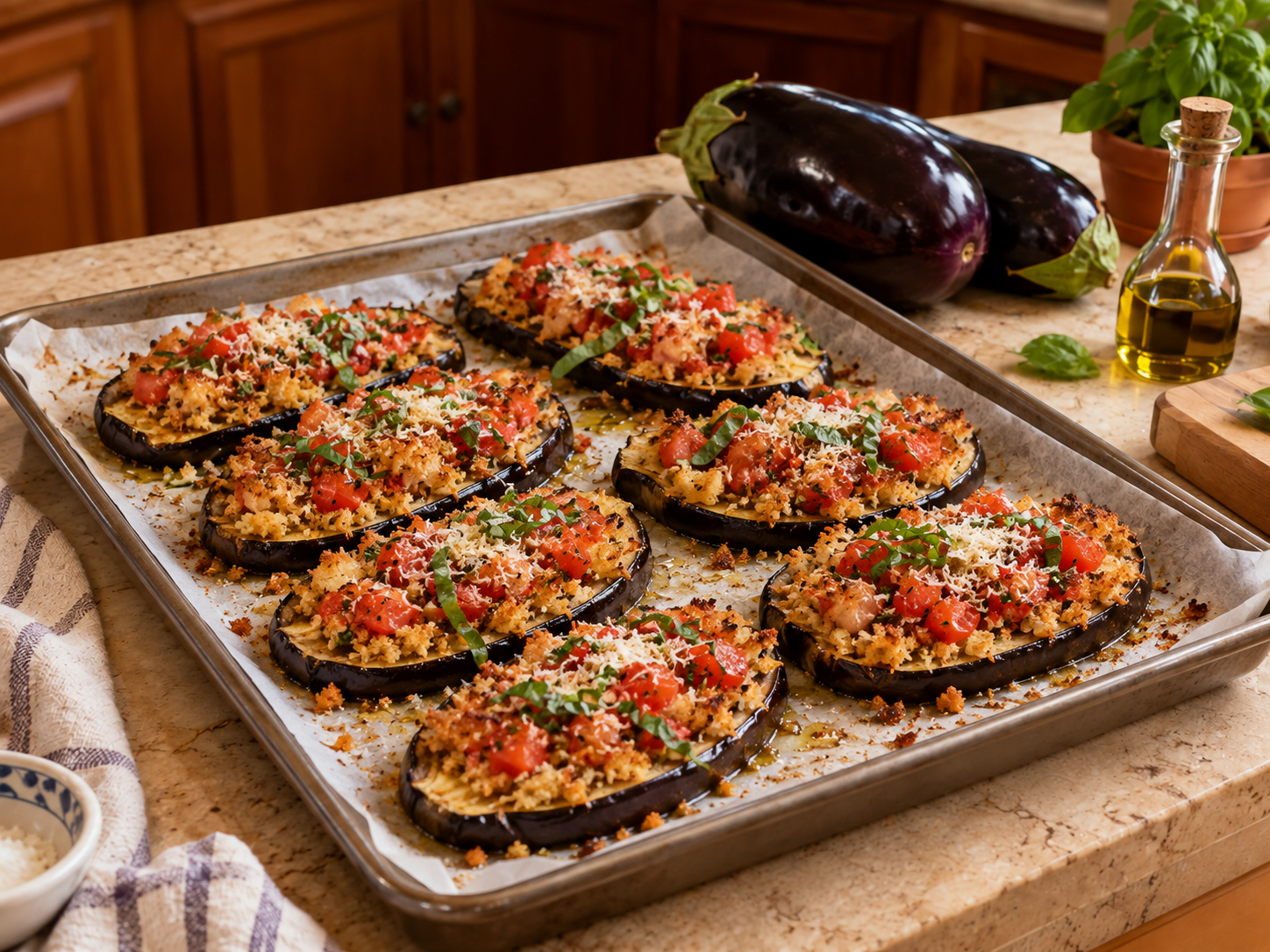 Bruschette di melanzane