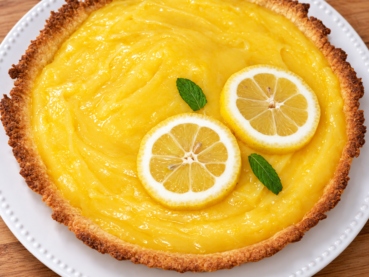 Torta al limone con crema