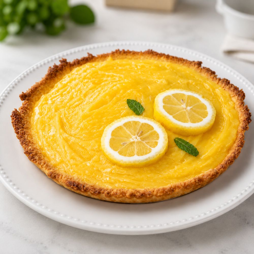 Torta al limone con crema