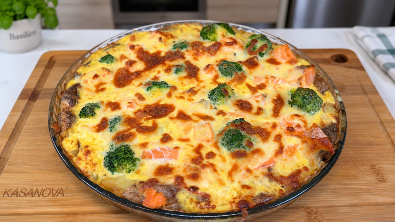 torta di patate con salmone