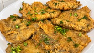 Funghi a cotoletta con Pleurotus impanati e fritti