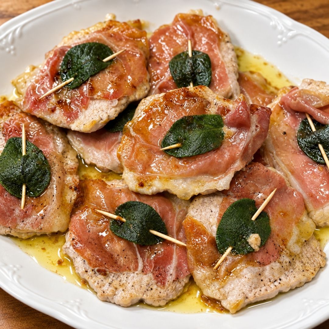 Saltimbocca alla romana con lonza di maiale