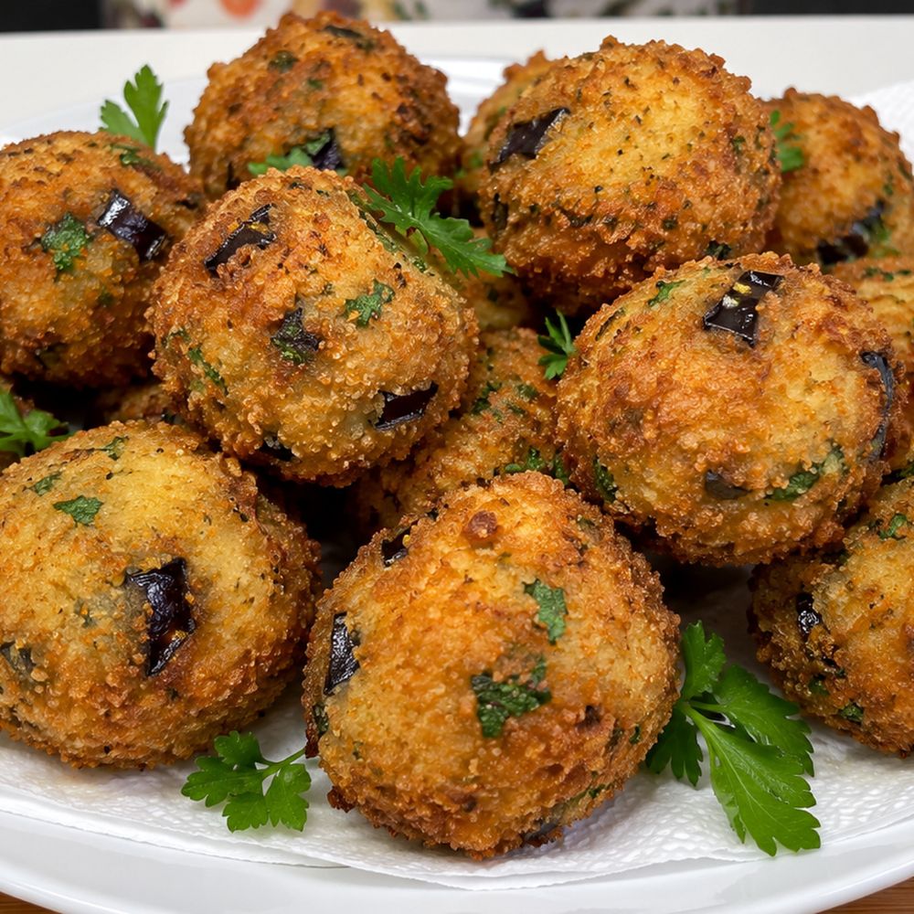 Polpette di melanzane ripiene