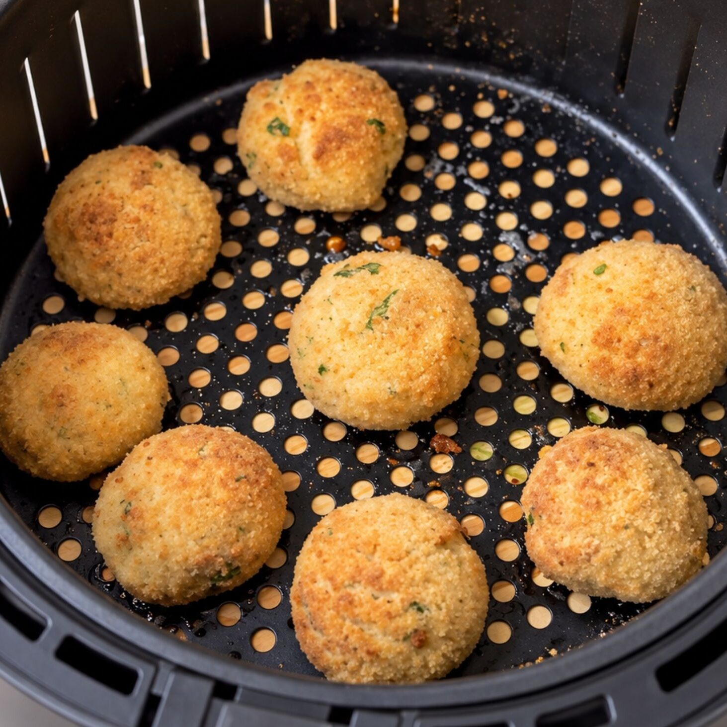 Polpette di tonno e ricotta in friggitrice ad aria