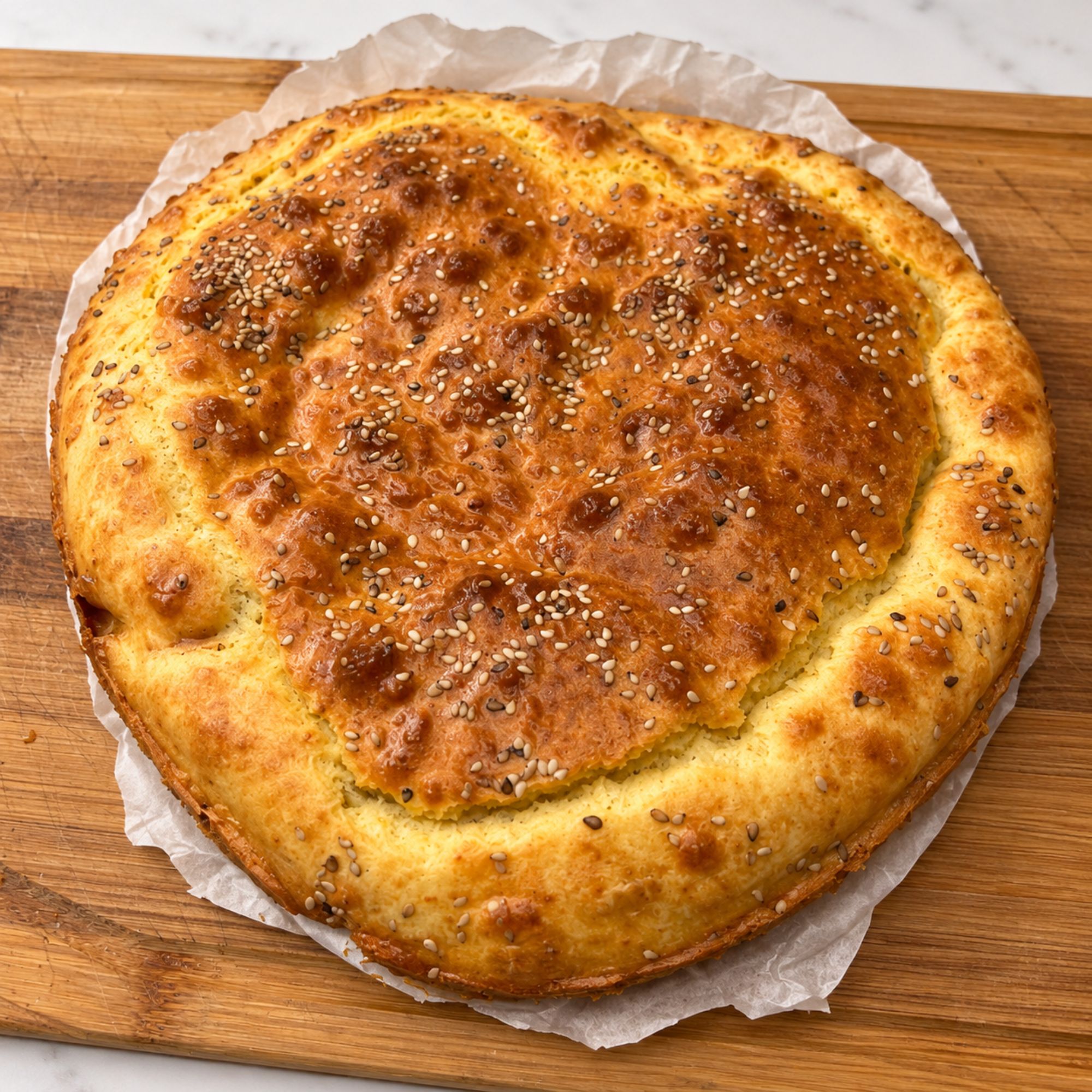 Focaccia ripiena al forno