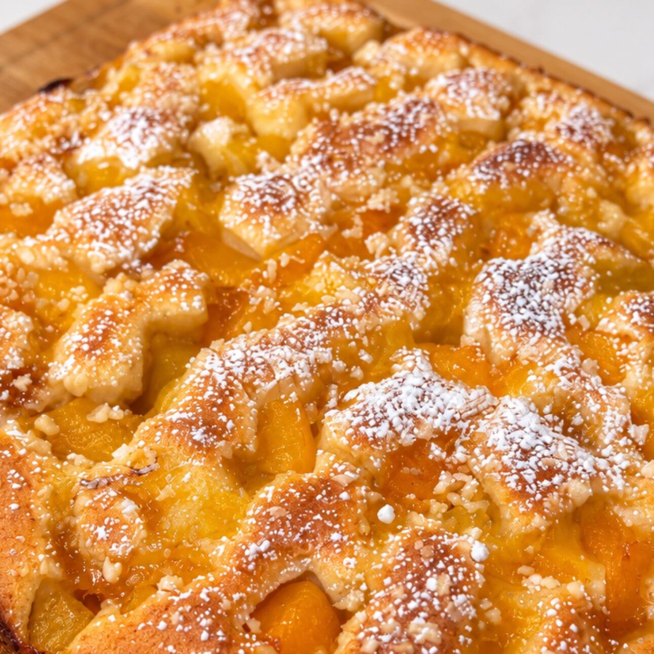 Torta alle pesche