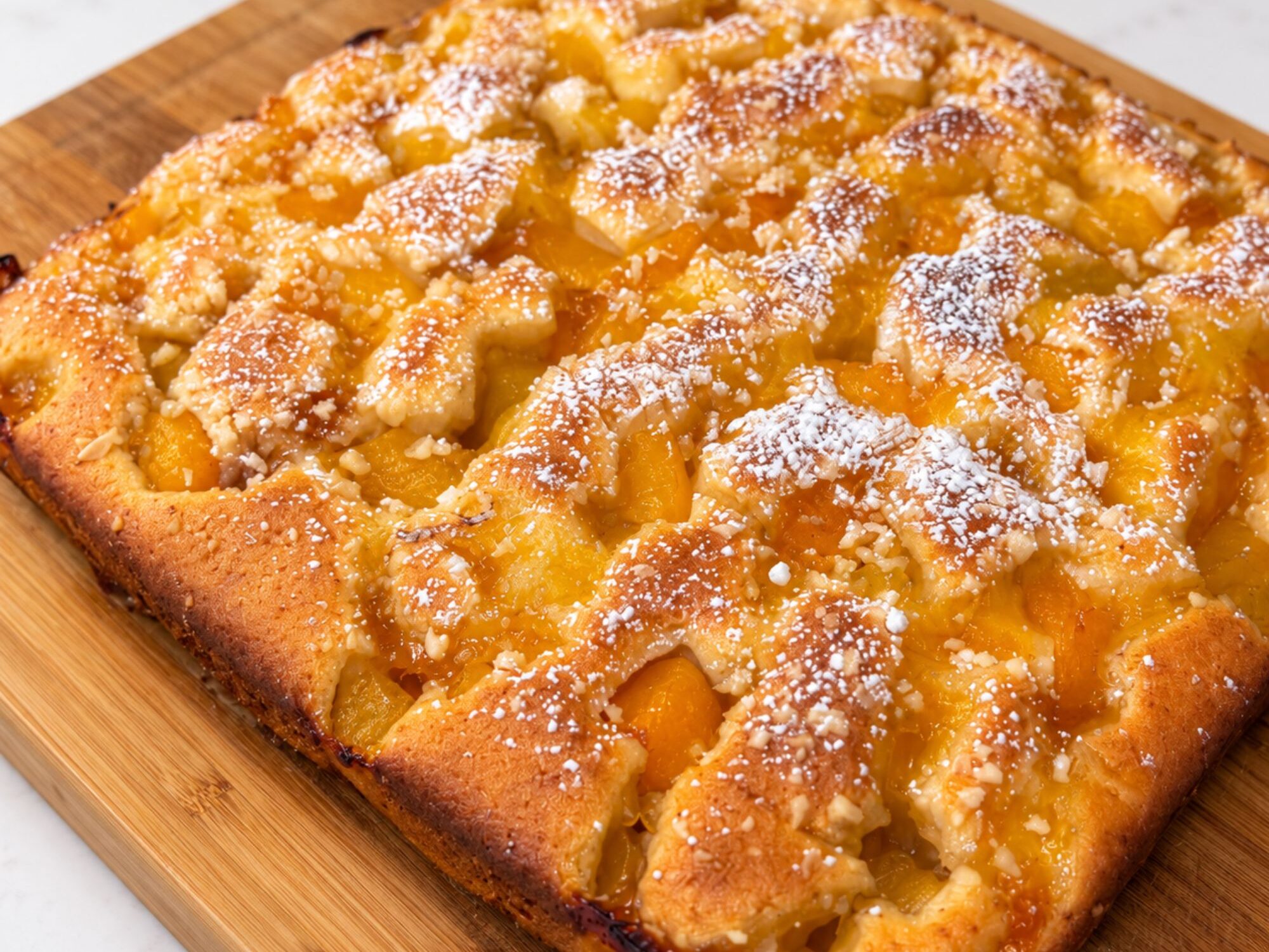 Torta alle pesche